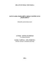 Referāts 'Jaunā laika Margarēta Māras Zālītes lugā "Margarēta"', 1.