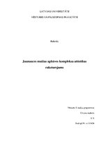 Referāts 'Jaunauces muižas apbūves kompleksa attīstības raksturojums', 1.