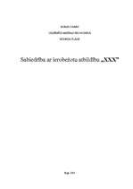 Biznesa plāns 'SIA "XXX" biznesa plāns', 1.