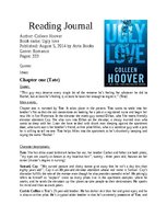Konspekts 'Reading Journal par grāmatu ‘’Ugly Love’’', 1.