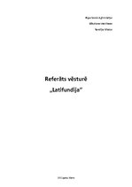 Referāts 'Latifundija', 1.