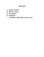 Konspekts 'Baroks', 1.