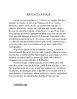 Konspekts 'Baroks', 5.