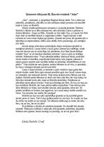 Eseja 'Ģimenes tēlojums Regīnas Ezeras romānā "Aka"', 1.