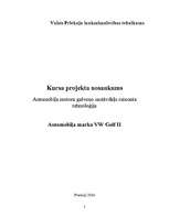 Referāts 'VW Golf II motora galveno sastāvdaļu remonta tehnoloģija', 2.