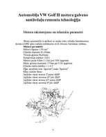 Referāts 'VW Golf II motora galveno sastāvdaļu remonta tehnoloģija', 4.