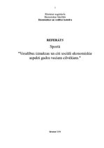 Referāts 'Veselības izmaksas un citi sociāli ekonomiskie aspekti gados veciem cilvēkiem', 1.
