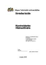 Konspekts 'Hidrocilindrs', 1.