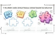 Prezentācija 'Latviešu valodas uzdevumi 1.–2. klasei', 8.