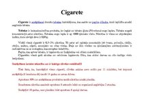 Konspekts 'Cigarete', 1.
