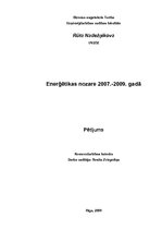 Referāts 'Enerģētikas nozare', 1.