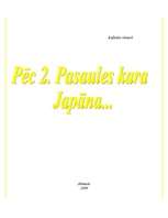 Referāts 'Japāna pēc Otrā pasaules kara ', 1.