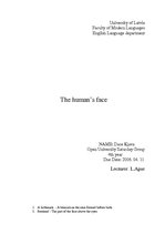 Eseja 'The Human’s Face', 2.