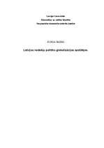 Referāts 'Latvijas nodokļu politika globalizācijas apstākļos', 1.
