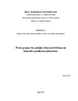 Referāts 'Riska analīze un preču kontroles organizēšana', 1.
