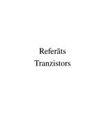 Referāts 'Tranzistors', 1.