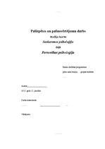 Referāts 'Pašizpētes un pašnovērtējuma darbs personības psiholoģijā', 1.