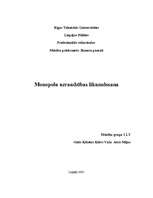Referāts 'Monopolu uzraudzības likumdošana', 1.