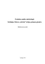 Referāts 'Produkta analīze mārketingā un ekonomikā', 1.