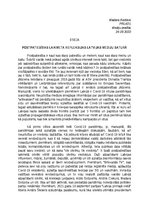 Eseja 'Postpatiesības laikmeta refleksijas Latvijas mediju saturā', 1.