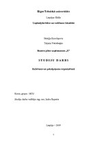 Biznesa plāns 'Biznesa plāns uzņēmumam "X"', 1.