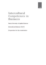 Konspekts 'Intercultural Competences in Business', 1.