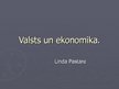 Prezentācija 'Valsts un ekonomika', 1.