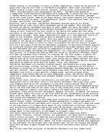 Eseja 'The Effects of Global Warming in the Pacific Northwest', 1.