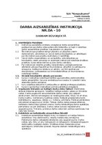 Paraugs 'Darba aizsardzības instrukcija darbam būvobjektā', 1.