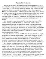 Eseja 'Atziņas, kas nenoveco', 1.