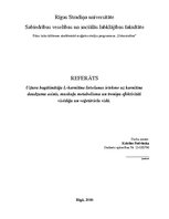 Referāts 'Uztura bagātinātāja L-karnitīna lietošanas ietekme uz karnitīna daudzumu asinīs,', 1.