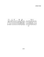 Referāts 'Arhimēda spēks', 1.