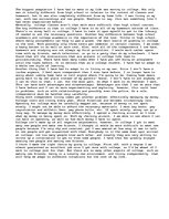 Eseja 'The College Experience', 1.