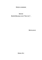 Referāts 'Rūdolfs Blaumanis "Nāves ēnā"', 1.