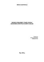 Referāts 'Aizsardzības ministrijas budžeta analīze', 1.