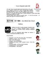 Konspekts 'Pekinas olimpiskās spēles. Peldēšana', 1.