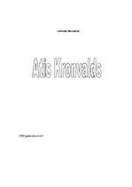 Referāts 'A.Kronvalds', 1.