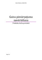 Paraugs 'Gaisa piesārņojuma novērtēšana - praktisko darbu protokoli', 1.