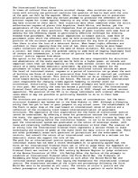 Eseja 'The International Criminal Court', 1.