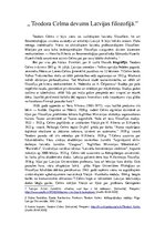 Konspekts 'Teodora Celma devums Latvijas filosofijā', 1.