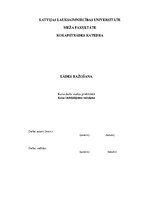 Referāts 'Koka izstrādājumu ražošana', 1.