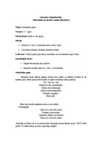 Konspekts 'Integrēta rotaļnodarbība. Matemātika un latviešu valoda, literatūra', 1.