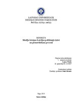 Referāts 'Mediju ietekme Latvijas politiskajā dzīvē', 1.