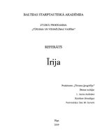 Referāts 'Īrija', 1.
