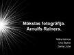Prezentācija 'Mākslas foto. Arnulfs Rainers', 1.