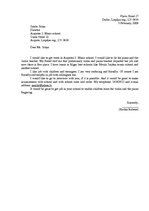 Paraugs 'Letter of Application', 1.