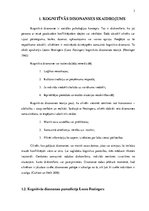 Referāts 'Kognitīvās disonanses teorija', 3.