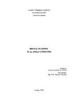 Referāts 'Māksla vai sapnis 19.gadsimta angļu literatūrā', 1.