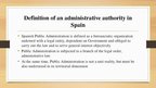 Prezentācija 'Administrative procedure in Spain', 5.
