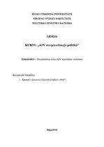 Eseja 'Ko un kāpēc Dž.Kennans uzsver savā "Garajā telegrammā"?', 1.